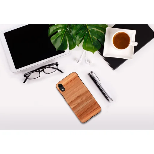 MAN&WOOD Cappuccino Black puzdro na iPhone XR - 5