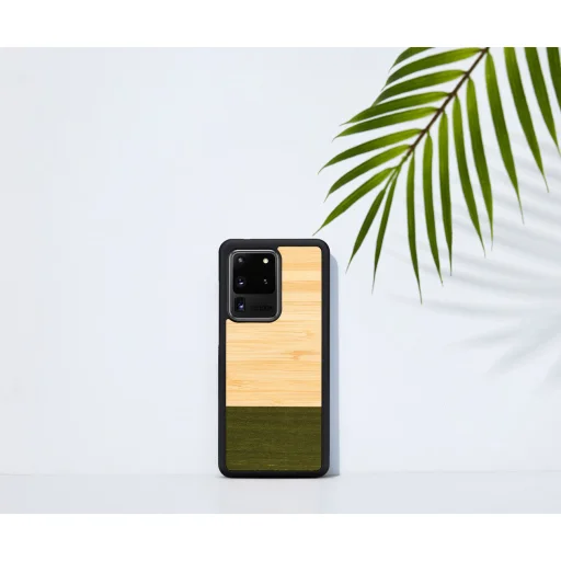 MAN&WOOD Galaxy S20 Ultra puzdro so vzorom čierneho bambusového lesa - 5