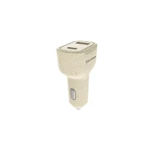Tellur Green nabíjačka do auta 36W, 6A (PD18W + QC3.0) krémová