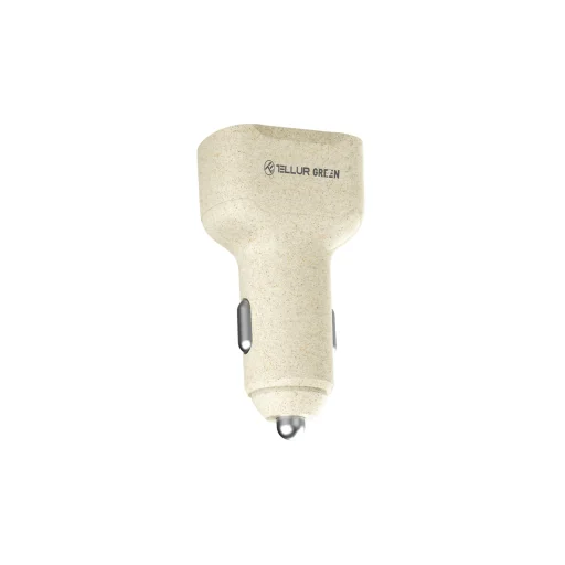 Tellur Green nabíjačka do auta 36W, 6A (PD18W + QC3.0) krémová - 2