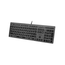 A4Tech FSTYLER FX60H sivo-biela podsvietená drôtová klávesnica