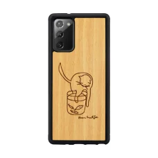 MAN&WOOD puzdro so vzorom mačky s rybou pre Samsung Galaxy Note 20