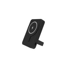 Denver PBW-5000B Black (5000 mAh) magnetická bezdrôtová powerbanka so stojanom