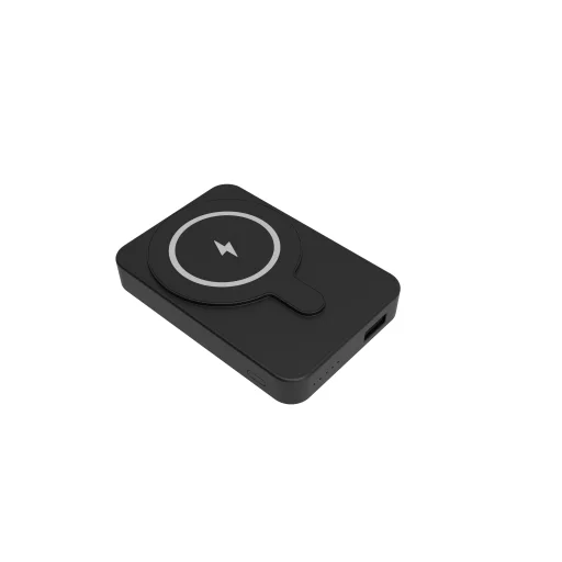 Denver PBW-5000B Black (5000 mAh) magnetická bezdrôtová powerbanka so stojanom - 4