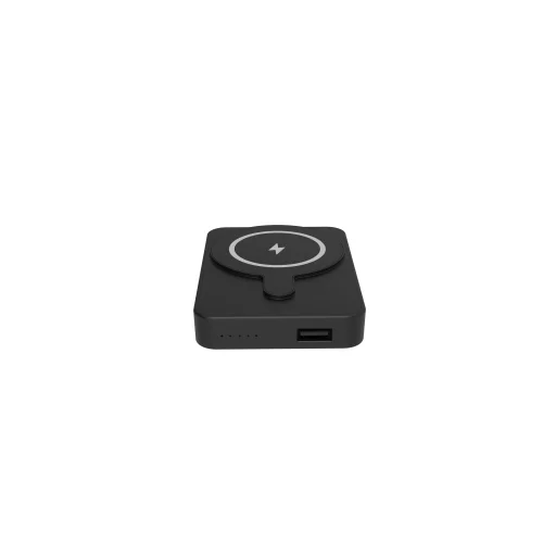 Denver PBW-5000B Black (5000 mAh) magnetická bezdrôtová powerbanka so stojanom - 5