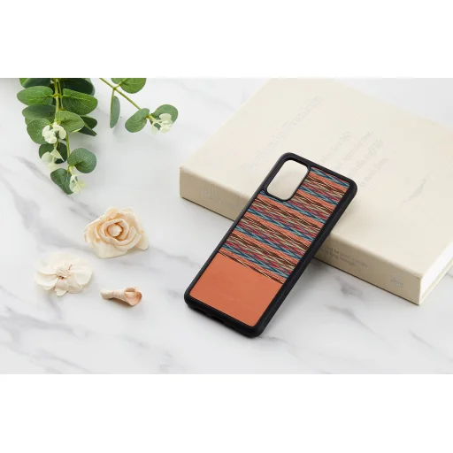 MAN&WOOD Browny Check Black puzdro pre Samsung Galaxy S20+ - 3