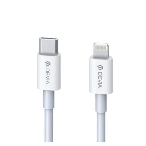 Devia Smart Series PD Type-C – Lightning (MFI) 18W biely nabíjací a dátový kábel - 1