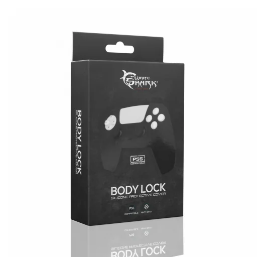 White Shark PS5-541 Body Lock Black silikónové puzdro pre ovládač PS5 - 4