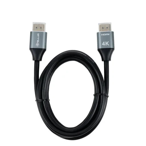 Tellur vysokorýchlostný HDMI 2.0 kábel 4K 18 Gbps M/M Ethernet pozlátený 3 m čierny - 3