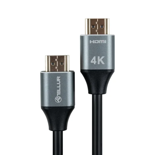 Tellur vysokorýchlostný HDMI 2.0 kábel 4K 18 Gbps M/M Ethernet pozlátený 3 m čierny - 1