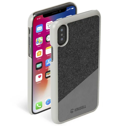Krusell Tanum kryt Apple iPhone XS sivý - 2