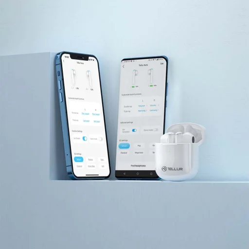 Tellur Aura True Wireless slúchadlá APP biele - 3