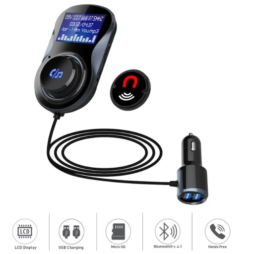Tellur FMT-B4 Black Bluetooth FM transmiter do auta - 2