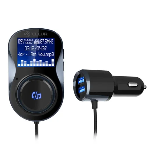Tellur FMT-B4 Black Bluetooth FM transmiter do auta - 4
