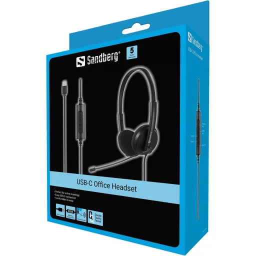 Sandberg 126-46 USB-C kancelársky headset - 6