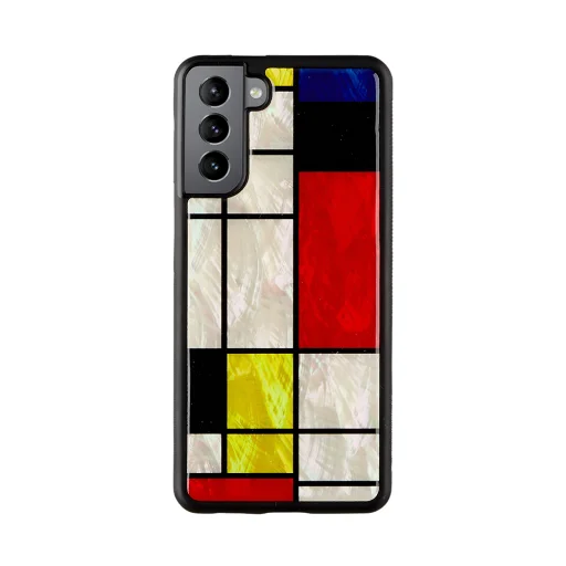 iKins tok Samsung Galaxy S21+ készülékhez, Modrian fekete - 1