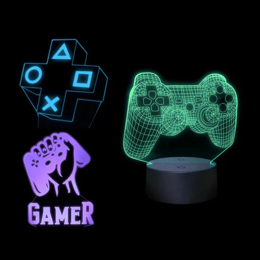 Manta SNL122RGB LED lampa svetelná dekorácia Game 2 RGB 3D - 6