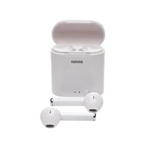 Denver TWE-36 MK3 White bezdrôtové bluetooth slúchadlá - 1