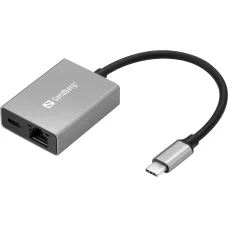Sandberg 136-60 USB-C Gigabit adaptér PD100W sieťový adaptér