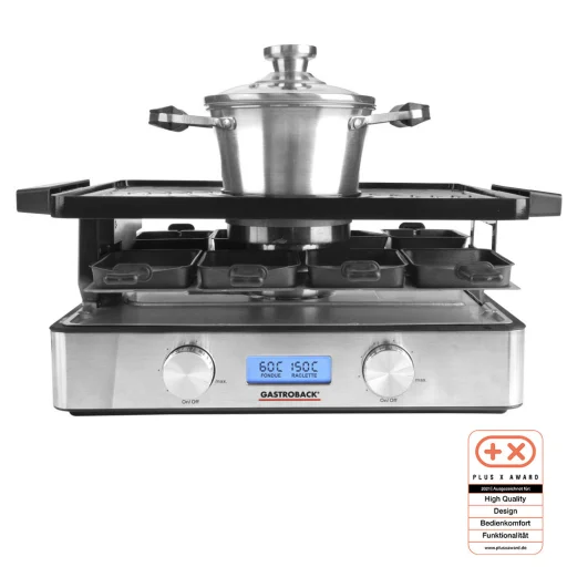 Gastroback 42562 Design Raclette-Fondue Advanced Plus prístroj na raclette a fondue - 1