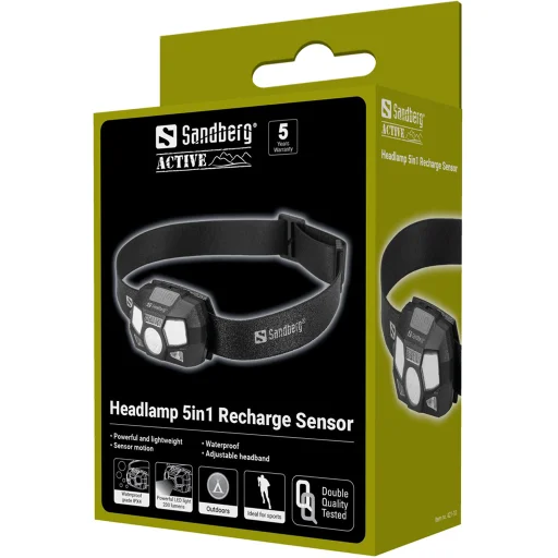 Sandberg 421-10 Headlamp 5in1 Recharge Sensor čelovka - 2