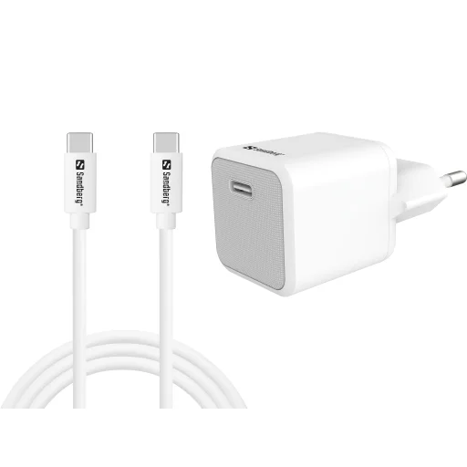 Sandberg 441-58 USB-C 20W sieťová nabíjačka + 1 m kábel - 1