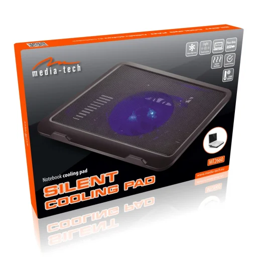 Media-Tech MT2660 Silent Cooling Pad chladiaca podložka pod notebook - 7