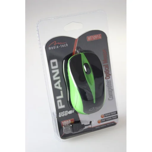 Optická drôtová myš Media-Tech MT1091G Plano Green - 3