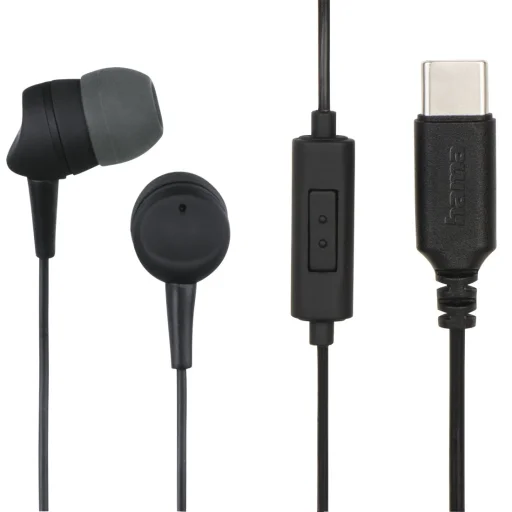 Hama 00184192 Sea II Black USB-C stereo slúchadlá - 1