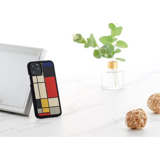 MAN&WOOD puzdro na smartfón iPhone 11 Pro mondrian wood black - 4