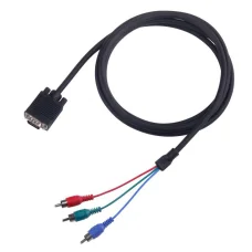 Sbox VGA-1022 VGA – 3xRCA M/M kábel 2 m