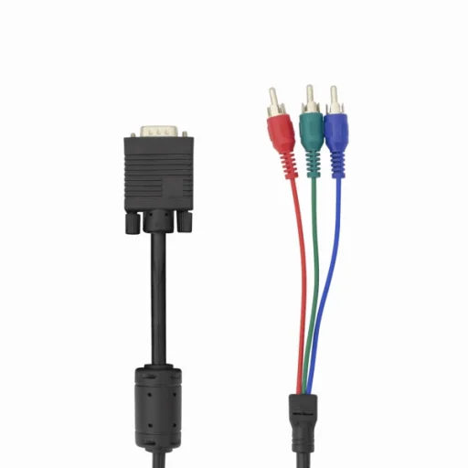 Sbox VGA-1022 VGA – 3xRCA M/M kábel 2 m - 2