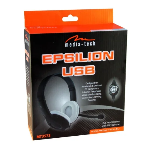 Media-Tech MT3573 Epsilion USB stereo headset s mikrofónom - 6