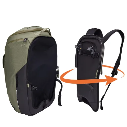 Thule 5093 Paramount Hybrid Pannier 26L Nutria cyklistická taška na nosič a batoh - 2