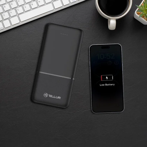 Tellur 10000 mAh čierna powerbanka - 6