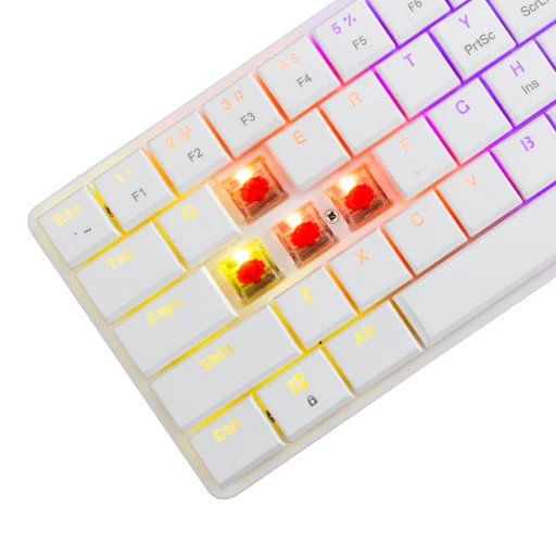 White Shark GK-006211 Nagamaki White mechanická herná klávesnica - 4