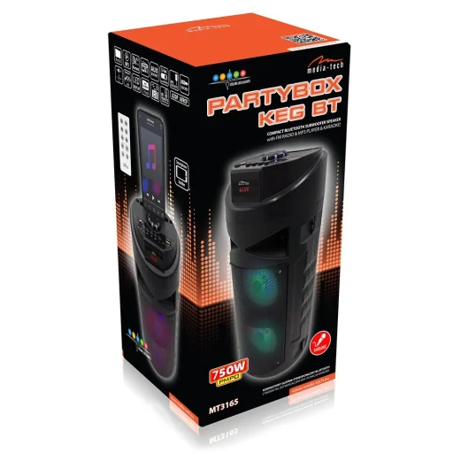 Media-Tech MT3165 Partybox KEG BT prenosný Bluetooth reproduktor - 19