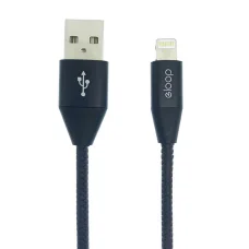 Orsen S31 Lightning kábel 2,1 A 1,2 m čierny
