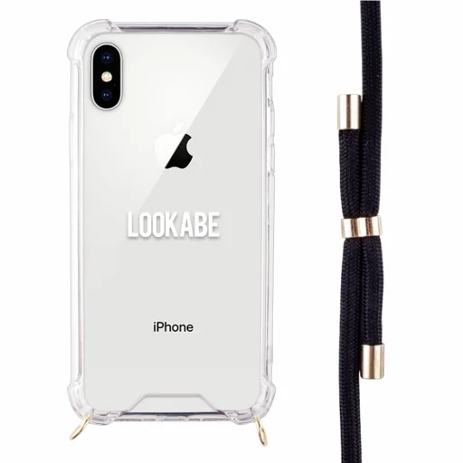 Lookabe náhrdelník iPhone Xs Max zlato-čierny loo005 - 4