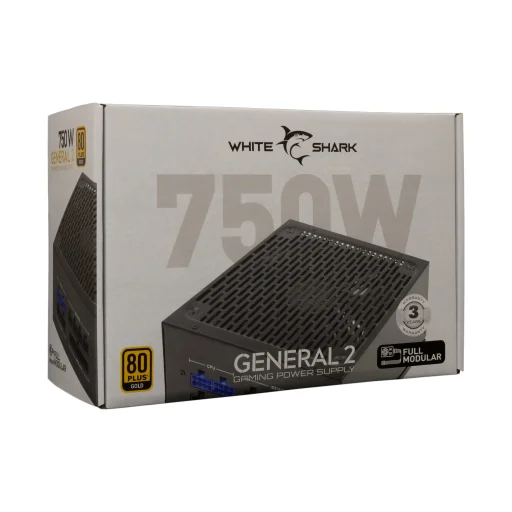 White Shark GPSU-750W General-2 750W 80+ GOLD plne modulárny ATX napájací zdroj - 9
