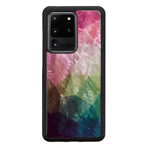 iKins puzdro pre Samsung Galaxy S20 Ultra, so vzorom lekna, čierne - 1