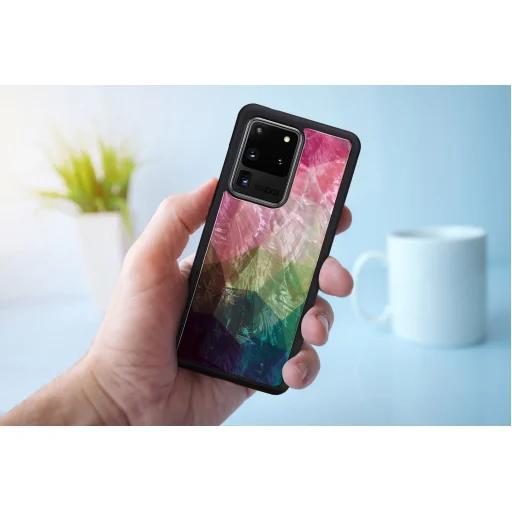 iKins puzdro pre Samsung Galaxy S20 Ultra, so vzorom lekna, čierne - 4