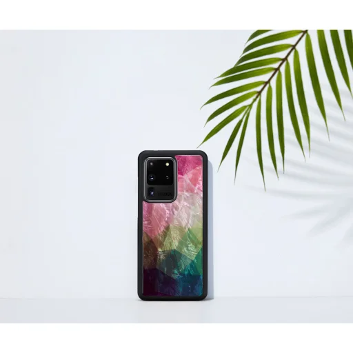 iKins puzdro pre Samsung Galaxy S20 Ultra, so vzorom lekna, čierne - 5