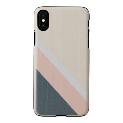 MAN&WOOD iPhone X/XS pink suit black obal - 1