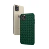 Devia Woven Pattern Design Soft puzdro pre iPhone 11 Pro Max, zelené thumbnail
