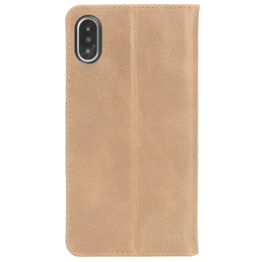 Krusell Sunne flipové puzdro na 4 karty pre Apple iPhone XS Max, vintage nude - 2
