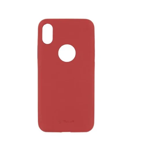 Tellur Cover Slim koženkové puzdro pre iPhone X/XS, červené - 1