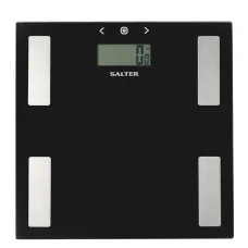 Salter 9150 BFEU12 sklenená osobná váha s telesnou analýzou, čierna