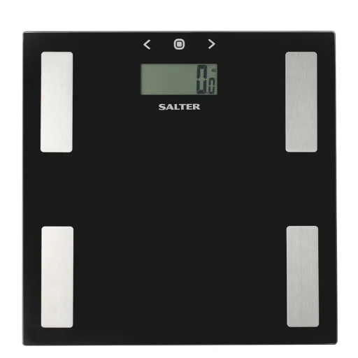 Salter 9150 BFEU12 sklenená osobná váha s telesnou analýzou, čierna - 1