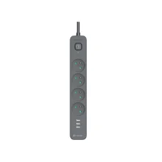 Tracer 47027 Power Line+ 1,5 m sieťová predlžovačka (4 zásuvky + 3x USB-A, 5 V 2,4 A)